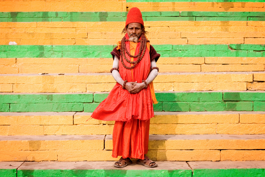 Holy Men of the Ganga River in Varanasi