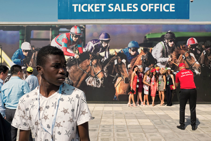 2015 Dubai World Cup at Meydan horsetrack in UAE.