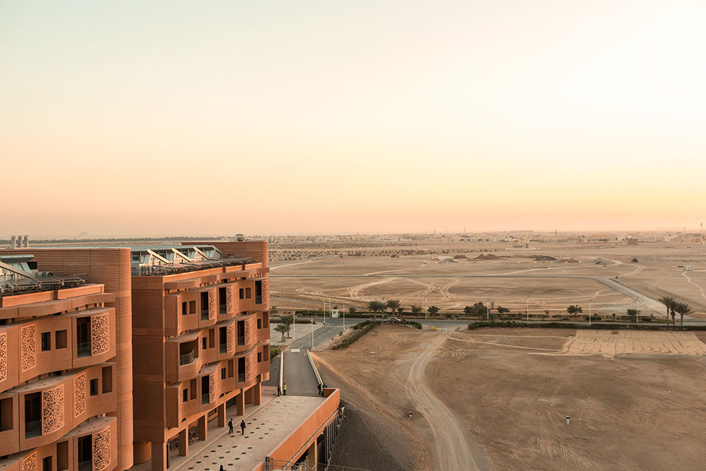 Photojournalist Doha and Abu Dhabi. Masdar City is growing in the desert.