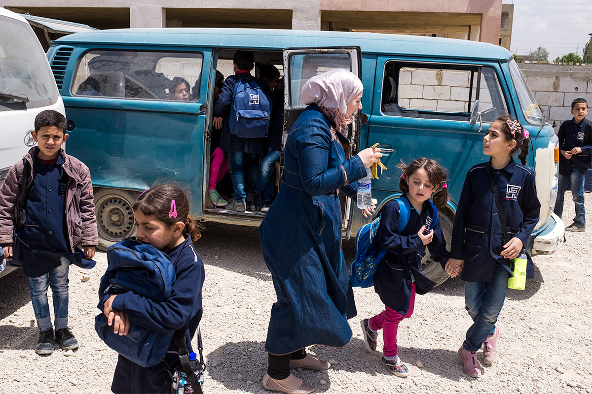 Christophe Viseux documents education for Syrian Refugee Children in Lebnaon